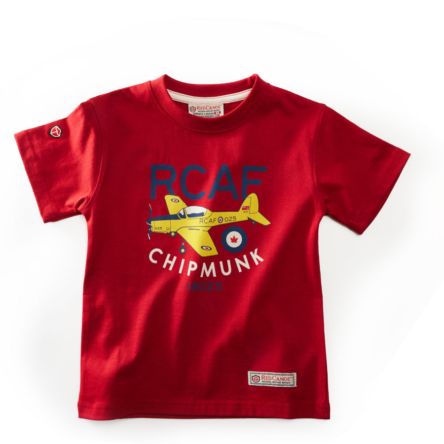 Kids RCAF Chipmunk Tシャツ, ヘリテージレッド